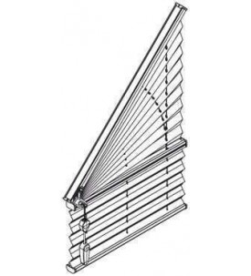 AO 40 Свободновисящие шторы плиссе с тросовым управлением для прямоугольных вертикальных окон и специальных форм  