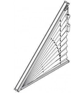 AO 70 свободновисящие шторы плиссе с тросовым управлением для треугольных окон  