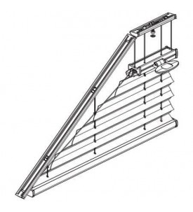 BB 70 Натяжные шторы плиссе с ручкой снизу-вверх управления для вертикальных окон специальной формы