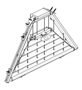 BB 71 Натяжные шторы плиссе с ручкой управления для специальных форм снизу-вверх снизу-вверх