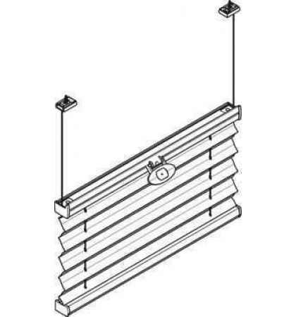 Натяжная штора плиссе с ручкой управления для прямоугольных вертикальных окон и специальных форм BB 15