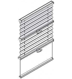 BB 30U Натяжные шторы плиссе для вертикальных окон и специальных форм день-ночь