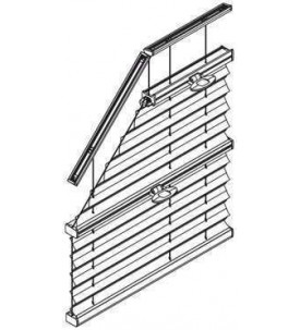 BB 80 Натяжные шторы плиссе с ручкой управления снизу вверх для специальных форм  