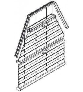 BB 81 Натяжные шторы плиссе с ручкой управления для специальных форм на скошенные окна