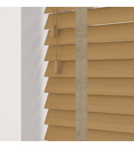 Горизонтальные деревянные жалюзи Natural 50 мм, декоративная лента