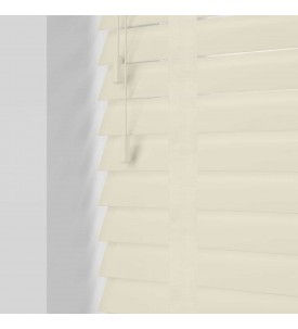 Горизонтальные деревянные жалюзи OFF White 25 мм, декоративная лесенка