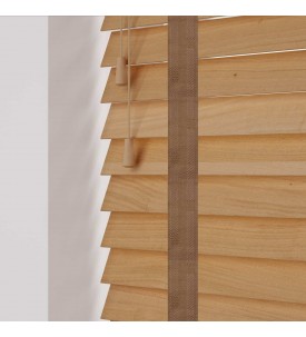 Горизонтальные жалюзи Bamboo Natural 25мм, декоративная лесенка