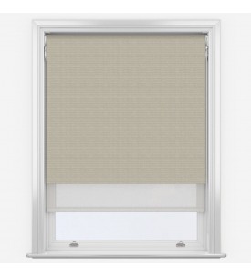 Рулонные шторы уни-1 Absolute Light Grey & White серые ширина 220 см