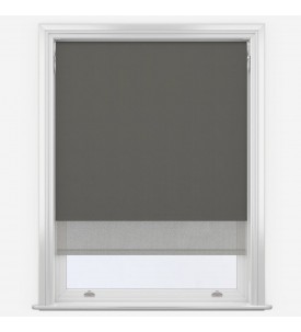 Рулонные шторы мини Dark Grey & Grey серые