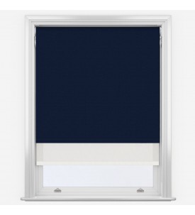 Рулонные шторы uni2 Absolute Navy & Sunvue White синие
