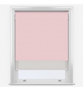 Рулонные шторы уни-2 Supreme Blackout Peony Pink & Sunvue Dove Grey розовые
