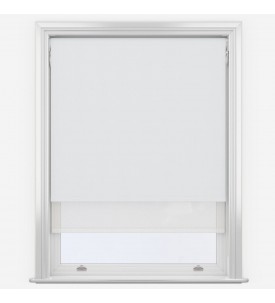 Рулонные шторы уни-1 White & White белые 