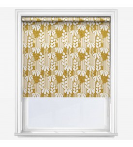 Рулонные шторы уни-2 Sonova Studio Blomst Ochre желтые