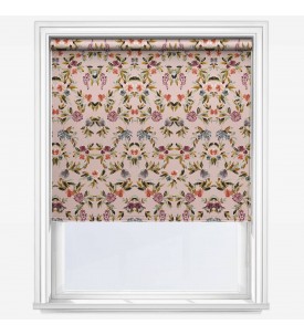Рулонные шторы с электроприводом Sonova Studio Bloom Nouveau Apricot розовые