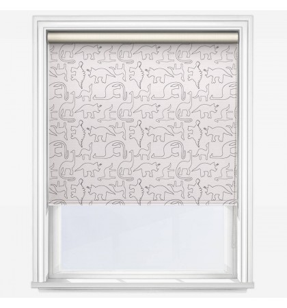 Рулонные шторы мини Sonova Studio DinoLine Monochrome белые