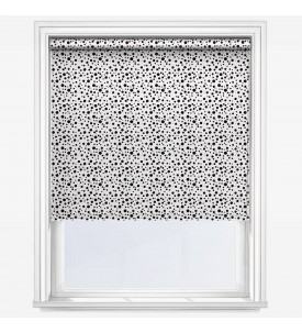 Рулонные шторы уни-2 Sonova Studio Ink Splash Monochrome белые ширина 300 см