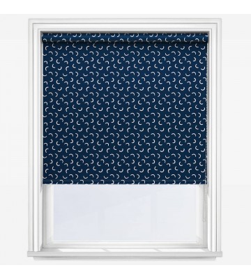 Рулонные шторы мини Sonova Studio Macaroni Navy синие