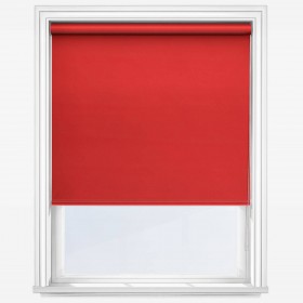 Рулонные шторы уни-2 Deluxe Plain Coral красные