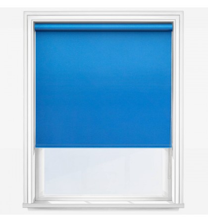 Рулонные шторы мини Deluxe Plain Cornflower Blue синие