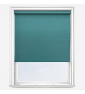 Рулонные шторы уни-1 Deluxe Plain Ocean Green синие