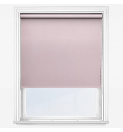 Рулонные шторы мини Deluxe Plain Peony Pink розовые