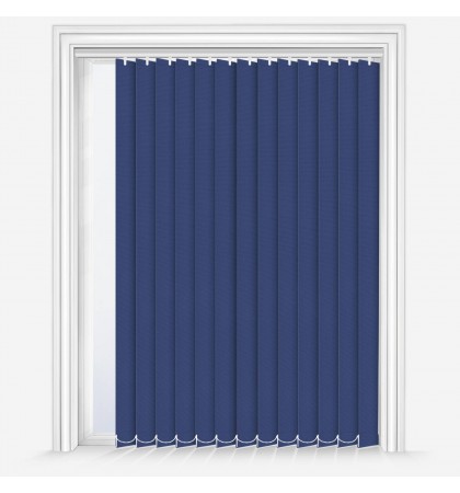 Вертикальные шторы Deluxe Plain Denim Blue