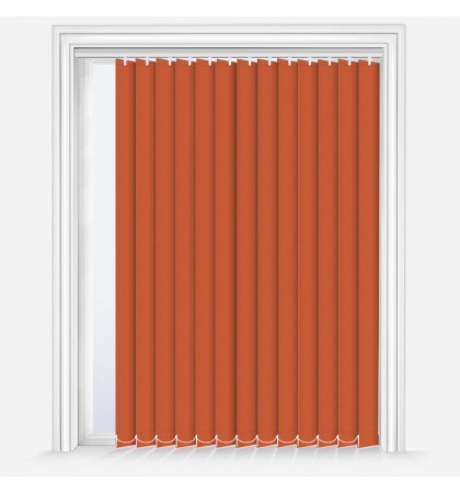 Вертикальные шторы Deluxe Plain Orange Marmalade
