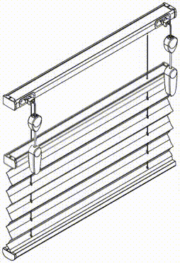 Свободно висящая штора плиссе с тросовым управлением для прямоугольных вертикальных окон и специальных форм AO 20