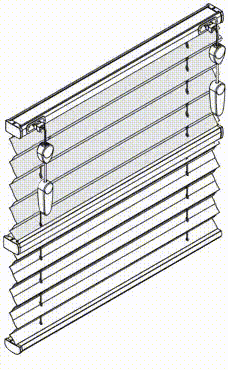Свободновисящие шторы плиссе с тросовым управлением для прямоугольных вертикальных окон и специальных форм AO 30