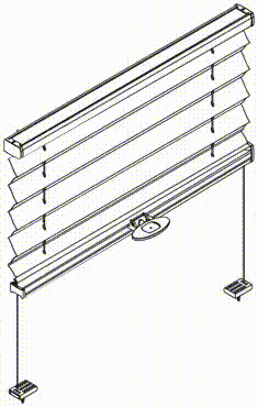 Натяжная штора плиссе с ручкой управления для прямоугольных вертикальных окон и специальных форм BB 10 на глухое окно
