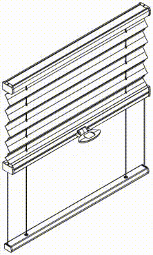 PB 10 Шторы плиссе на подпорках с ручкой управления для прямоугольных потолочных систем