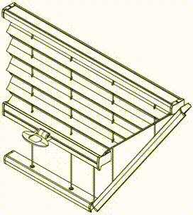 Штора плиссе на подпорках с ручкой управления для прямоугольных потолочных систем и специальных форм PB 65 трапециевидные